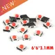 100PCS/LOT 6*6*3.1 mm SMD Switch 4 Pin Touch Micro Switch Push Button Switches Red SMD Tact Switch