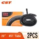 2PCS CST Bike Inner Tubes 20inch For 451 Wheelset Butyl Rubber Camera Tyre 20X1 1/8 -1 3/8 Presta