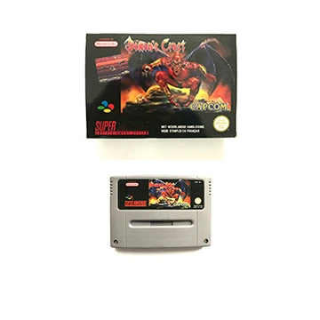 Demon's Crest pal game cartridge For snes pal console video game