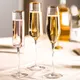 Gold Trim Champagne Flute Glasses Cocktail Glasses Elegantly Designed Hand Blown Lead Free