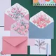 6pcs Printed Flower Set Envelope kawaii Stationery Wedding Greeting Card Envelope Invitation Letter