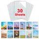 30Sheets Cold Laminating Flim A4 Waterproof Self-adhesive Paper film Broken Glass Stars DIY Package