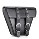 1pcs New Black Motorcycle PU Leather Side Clinch Bolt Saddlebag Saddle Bag Universal For Harley