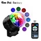 Party Lights Disco Ball 7 Colors Led Strobe Sound Activated Stage Lights Effect With Remote Control