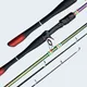 Baitcasting Rod 1.8m 1.65m Carbon Fiber Spinning Lure Rod for Bass Pike Trout Fishing Tackle