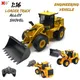 HuiNa 1552 1/16 RC Truck 2.4G Remote Control 11 Channel Loader Truck Light Alloy RC Engineering