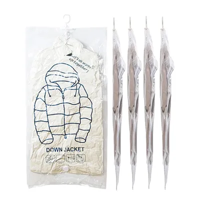 Compressed Bag Hanging Vacuum Storage Bags for Clothes,Space Saver Bags Seal Storage Bag Clothing Bags for Closet Organizer