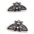 hzew 5pcs Moon Moth Pendant charms Women Wedding Party Fashion Jewelry charms Gifts Female Bijoux