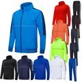 Men Running Tracksuit Football Basketball Training Sport Clothes SkinnyLeg Sweatpant Soccer Jacket