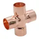 15 16 22 28 35 45mm Copper End Feed Solder Cross 4 Ways Weld Scoket Plumbing Fitting Connector