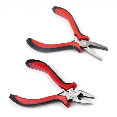 ZWICKE DIY Hand Tool Set Handle Mini Pliers Jewelry Pliers Pointed Nose Oblique Nose Wire Needle Nose Top Cutting Pliers
