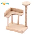 1:12 Dollhouse Wooden Pet Cat Tree Tower Toys Cat Climbing Rack For Dollhouse Miniature Doll House