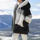 Winter Fashion Women's Coat 2023 Hooded Zipper Ladies Jacket Spliced Thick Cashmere Women Jacket