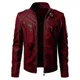 Men Faux Leather Jacket Motorcycle 5Xl Men Jackets Black Jaqueta De Couro Masculina Outwear Male