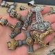 Nordischen Skandinavischen Wien Viking Valknut Halskette Männer Vintage Edelstahl Mjolnir thors