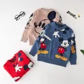 Cartoon Mickey Mouse Baby Boys Sweaters Autumn Winter Warm Knitted Pullover Children Clothes Kids