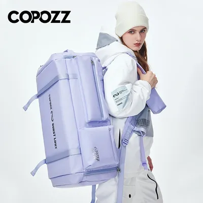 COPOZZ Women NEW Ski Backpack Snowboard Bag 55L Large Capacity Waterproof Ski Boots Bag Adjustable