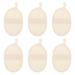 HOMEMAXS 6Pcs Loofah Bath Towels Practical Bath Towels Home Body Rubbing Bath Towels (Beige)