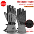 Rockbros Winter handschuhe Motorrad wasserdichte Fleece Thermo handschuhe Snowboard Schneemobil