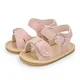 KIDSUN 2021 Neugeborenen Baby Sandalen Schuhe Infant Mädchen Junge Sommer Im Freien Gummi Learther