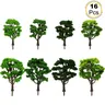 Evemodel 16 stücke Modelle isen bahnen ho Maßstab 1:87 grüne Modell bäume Raodside Szene Innenhof