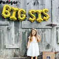 6pcs/lot 16 inch Big Sis Big Bro Mylar Letter Balloons Baby Announcement of Big Brother or Big