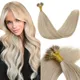 VeSunny Nano Extensions Menschliches Haar Nano Blonde Haar Extensions Gerade Nano Micro Loop Haar