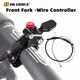 Blooke Mtb Bike Suspension Fork Lock Shock Absorber Stem Remote Lockout Lever Wire Control Handlebar