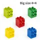 Große Größe Ziegel 4 + 4 5 teile/los DIY Klassische Bildung Bausteine Kompatibel mit Lego DUPLO