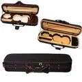 Fastshipping 4/4 3/4 1/2 1/4 1/8 black gold foam square Violin Box Violin square Case With