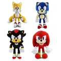 Sonic Peluche Toy 30CM Amy Rose Knuckles Tails Plush Cute Soft Stuffed Plush Doll Birthday Gift For