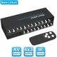 Navceker RCA AV Switch Splitter Box 4 in 3 out AV Audio Video Signal Composite for HDTV LCD DVD 3