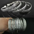 Tibetischen Silber Schmuck Vintage Silber Armreifen Armband Antike Tibetischen Silber Armbänder Für