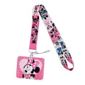 YQ570 Neue Ankunft Mickey Minnie Maus Lanyard Horizontale ID Karte Abzeichen Halter Cartoon Neck