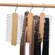 Wooden Tie Organizer with 20 Storage Capacity Necktie Organizer Space Saving Tie Rack for Ties Belt