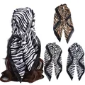 Europäische und amerikanische Mode neue einfache 90-Farben Zinn Zebra muster großen quadratischen