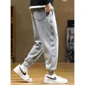 Frühling Herbst Harem Baggy Jogginghose Männer Sportswear Schwarz Jogger Hosen Männlich Zip Taschen