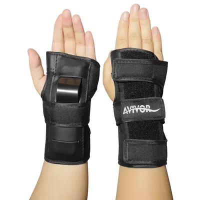 AVIVOR Wrist Guards With Optimized Protection for Skateboarding Custom Padding Dual Splints Triple Straps Men Women