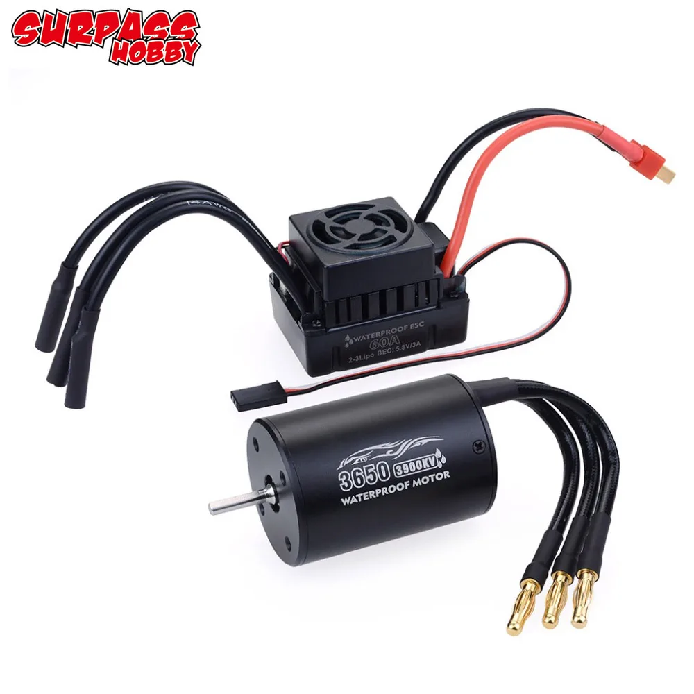 ÜBERTREFFEN HOBBY 3650 3660 F540 Bürstenlosen Motor 60A ESC für 1/10 1/12 Wltoys 104001 104009 Traxxas HSP Tamiya RC Auto buggy