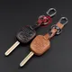 Hot Sale Car-Cover 100% Genuine Leather Car Key Cover For Toyota Tarago RAV4 Corolla Camry 3 Button