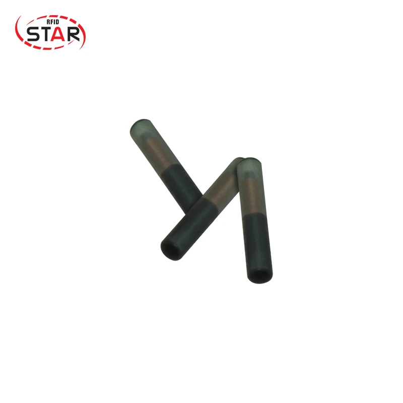 10 stücke NFC Chip Rfid Tag Glas pet microchip 13,56 mhz Ntag 216 2*12mm ISO 14443A standard tier chip implantate für identifikation Image