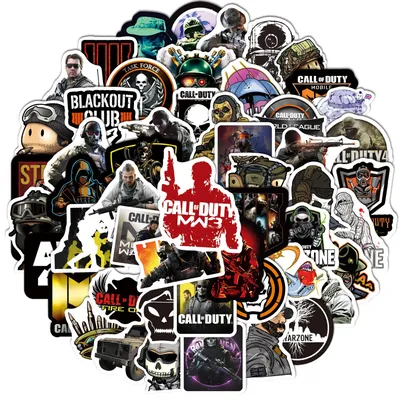 10/30/50/100pcs Call Of Duty Games Pieces Of Graffiti Stickers Waterproof Computer Water Cup Case