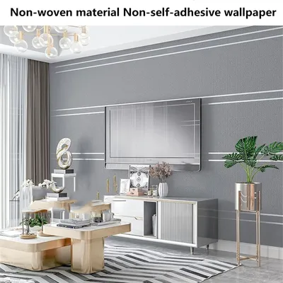 Hirschleder-Samt-Tapete, nordisches geometrisches Muster, modernes minimalistisches Wohnzimmer, TV-Hintergrund, Heimdekoration, Wandaufkleber Image