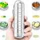 New Portable Pill Case for Travel Metal Pill Organizer Waterproof Pill Box Pill Case Container