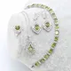 XUTAAYI Green 925 Silver Wedding Jewelry Sets Earrings For Women Luxury Jewelry Bracelet Rings