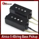 Precision Bass Alnico 5 Pickup 4 String Bass Pickup High Output-11.5K for P Bass With Grey Fiber