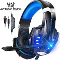 Kotion jedes Gaming-Headset Casque Deep Bass Stereo-Spiel Kopfhörer mit Mikrofon LED-Licht für ps4