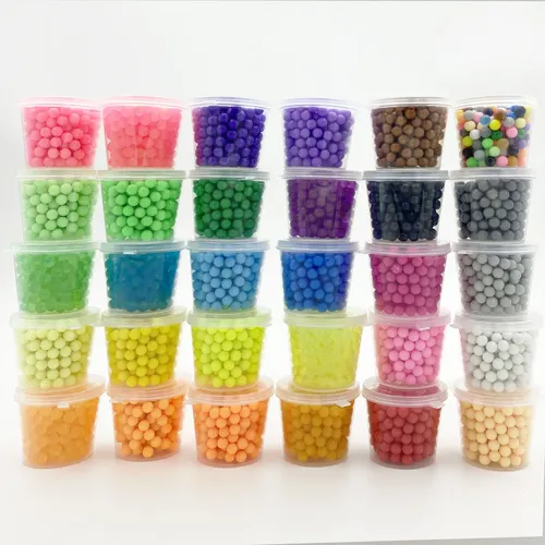 220 Stück Plastik box Packag 30 Farben 5mm Wasser perlen Spray Magie pädagogische 3D Perlen Puzzles