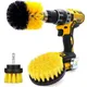 3Pcs Set Electric Scrubber Brush Drill Brush Kit 2/3.5/4'' Plastic Round Cleaning Brush For Carpet