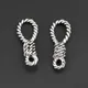 10pcs Silver Color 38x13.5mm Tool Rope Charms Connector Pendant Fit DIY Jewelry Making Handcrafted